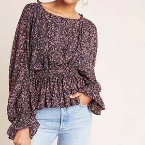 Anthropologie - Nichola Peplum Blouse